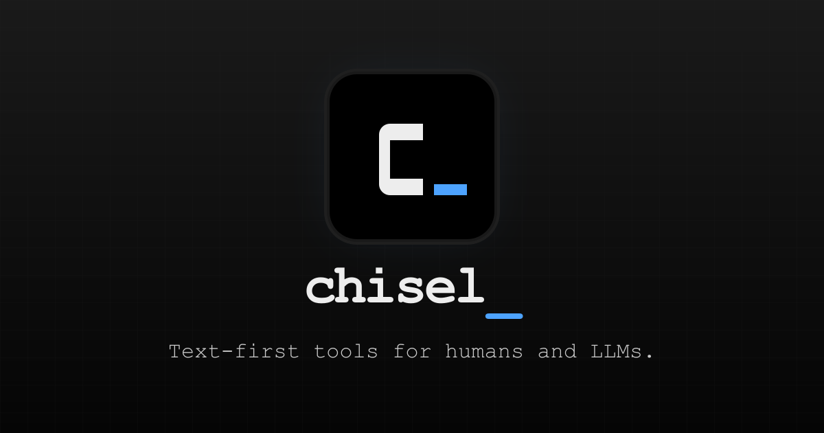 Chisel | The project brain for founders building with AI agents.